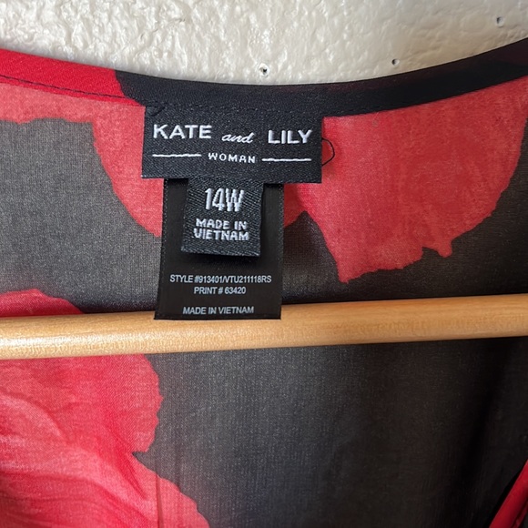 Kate & Lily Floral Maxi Dress sa 14W - Picture 6 of 17